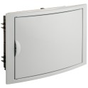 Caja de distribución de empotrar de 14 elementos 320x233x75mm marco y puerta blanco