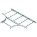 Pieza T para bandeja escalera 60x500mm acero ST galvanizado