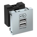 Cargador USB MTG-2UC2.1 AL1 con corriente carga 2.1A