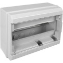 Caja distribución 240x192x68mm 12 elementos con tapa blanca