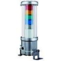 Columna ATEX LED 220 AC acústico/luminosa diámetro 80mm luz fija/intermitente sonido 90dB IP66 QTEXB-3-110/220-RAG