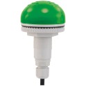 Zumbador con luz a LED multicanal verde P50 M12 12/24V CC/CA