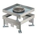 Caja cuadrada SL1 RKFN3 9 V SL1 21, tapa para cuerpo de tubo 243x243x105 acero inoxidable, A2