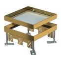 Caja cuadrada RKN3 9 MS 25, de tapa ciega 243x243x105 latón, Cu/Zn