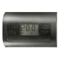 Termostato digital de pared SERIE 1T, 1 contacto conmutado, IP20 negro (emb.1u)