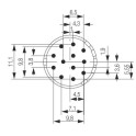 Conector SAI-M23-BE-12-F