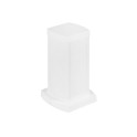 Mini columna universal 0,30m cuerpo y tapas en aluminio blanco 2 compartimentos