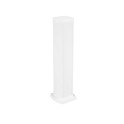 Mini columna universal 0,68m cuerpo y tapas en aluminio blanco 2 compartimentos