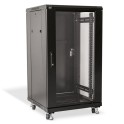 Rack a suelo serie VS1 24U 600x600mm puerta frontal acristalada