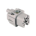 Base conector ILME 4P 10A gris