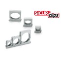 Accesorio modular en ABS SICURclips diámetro 24-34mm gris