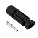 Conector MC4 H para panel fotovoltaico cable 2,5-6mm² 30A 1000V DC