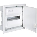 Caja de distribución de empotrar 362x327x95 para 14 elementos marco y puerta metálicos color blanco