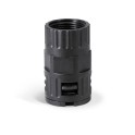 Racor RQG2-P diámetro 13 9 IP 67 negro