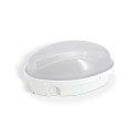 Plafón oval panda 60W gris transparente