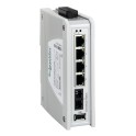 Switch no gestionado Premium 4x100TXRJ45 1xFOMonoSC