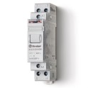 Telerruptor modular/ interruptor bipolar 2NA 16A SERIE 20, montaje carril 35mm, 125V AC contactos AgNi