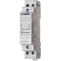 Telerruptor modular/desviador bipolar 1NA+1NC 16A SERIE 20, montaje carril 35mm, 8V AC contactos AgNi