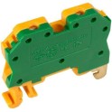 Borne para carril DIN 4mm² tornillo TT verde/amarillo