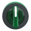 Cabeza selector FLUSH luminoso verde 3 posiciones retorno izquierda-centro