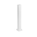 Mini columna a presión cuerpo en aluminio y tapas en PVC blanco 0,68m 1 compartimento 2 caras