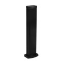 Mini columna universal cuerpo y tapas en aluminio negro 0,68m 1 compartimento