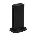 Mini columna universal cuerpo y tapas en aluminio negro 0,30m 1 compartimento