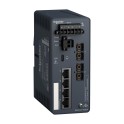 Conmutador Ethernet TCP/IP 4x10/100BASE-TX RJ45+2x100 base-FX (monomodo)