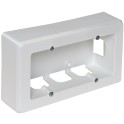 Zócalo superficie con 2 elementos 165x96x43mm blanco