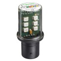 Lámpara LED 24V BA15D verde