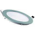 Downlight LED ROY circular 24W 6500K diámetro 293x13mm corte diámetro 280mm plata