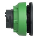 Cabeza pulsador FLUSH luminoso verde LED