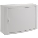 Caja de distribución de superficie de 14 elementos 362x250x104mm puerta blanca