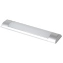 Pantalla lineal LED PLIN laterales plateados 45W 2700K 1500x75x25mm